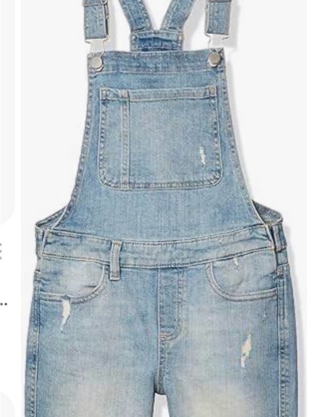 DL1961 Light Blue Nora Overall Shorts